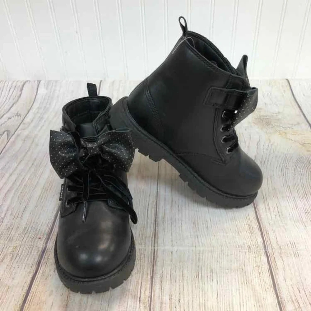 NWOB Carters Combat Black Girls Boots